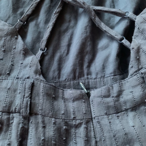 Lush Denim Cross Back Romper - Picture 6 of 7